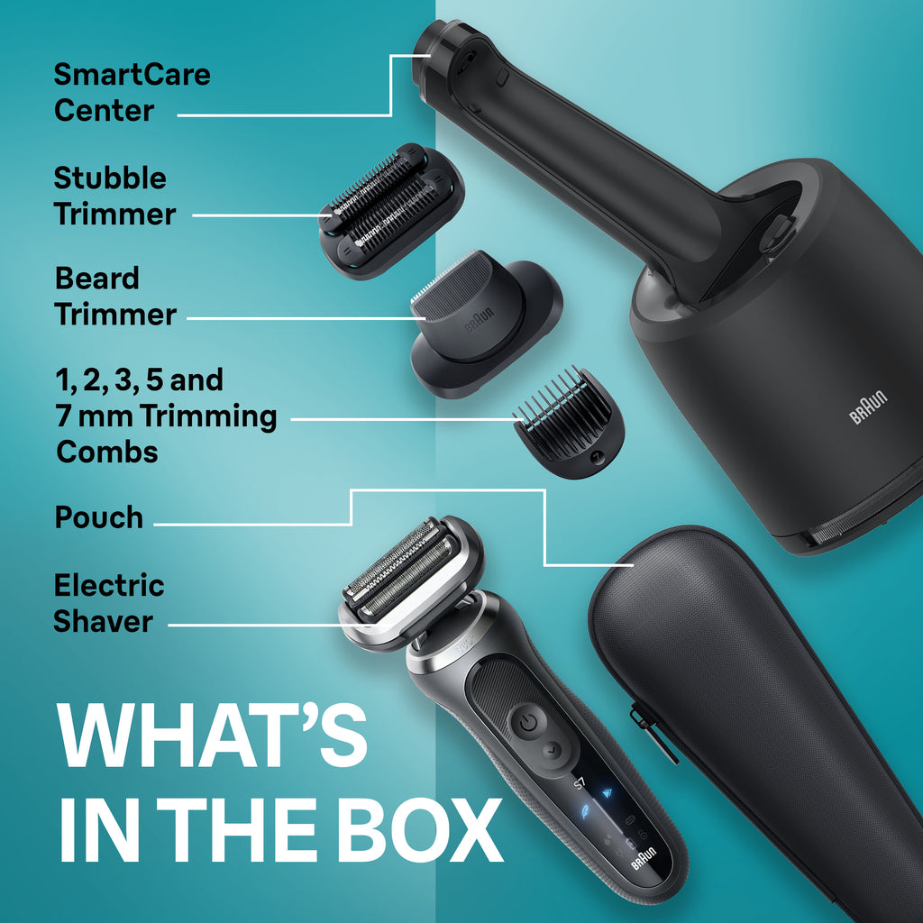 Electric Shaver with Beard and Stubble Trimmer Series 7 7085cc