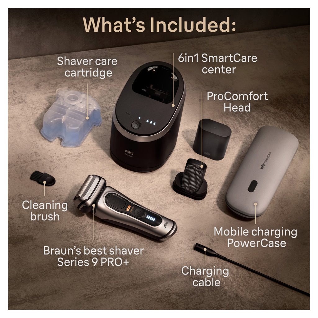 Series 9 PRO+ Electric Shaver with PowerCase 6-in-1 SmartCare Center ProComfort Head 9599cc