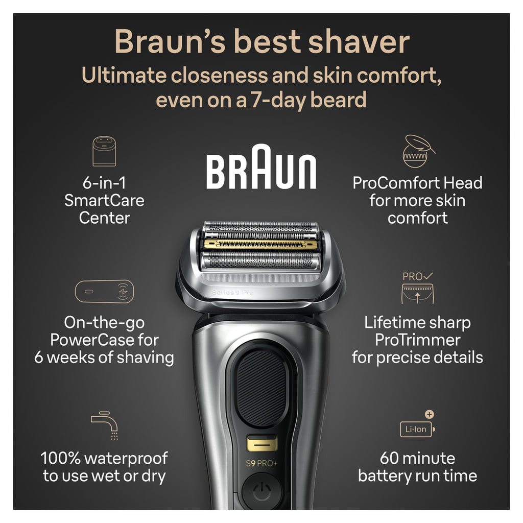 Series 9 PRO+ Electric Shaver with PowerCase 6-in-1 SmartCare Center ProComfort Head 9599cc
