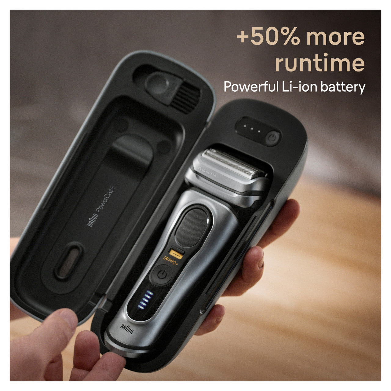 Braun Powercase Compatible with Braun Series 8 and 9 Electric Shavers 9484pc