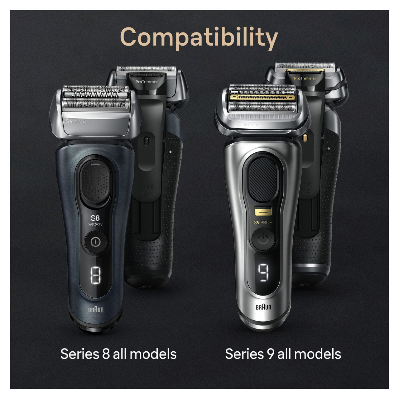 Braun Powercase Compatible with Braun Series 8 and 9 Electric Shavers 9484pc