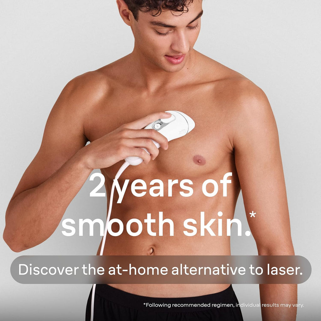 Braun Smart IPL Silk·Expert Pro 5: At Home Alternative to Laser Hair Removal with Wide Cap and Leather Pouch IPL5145
