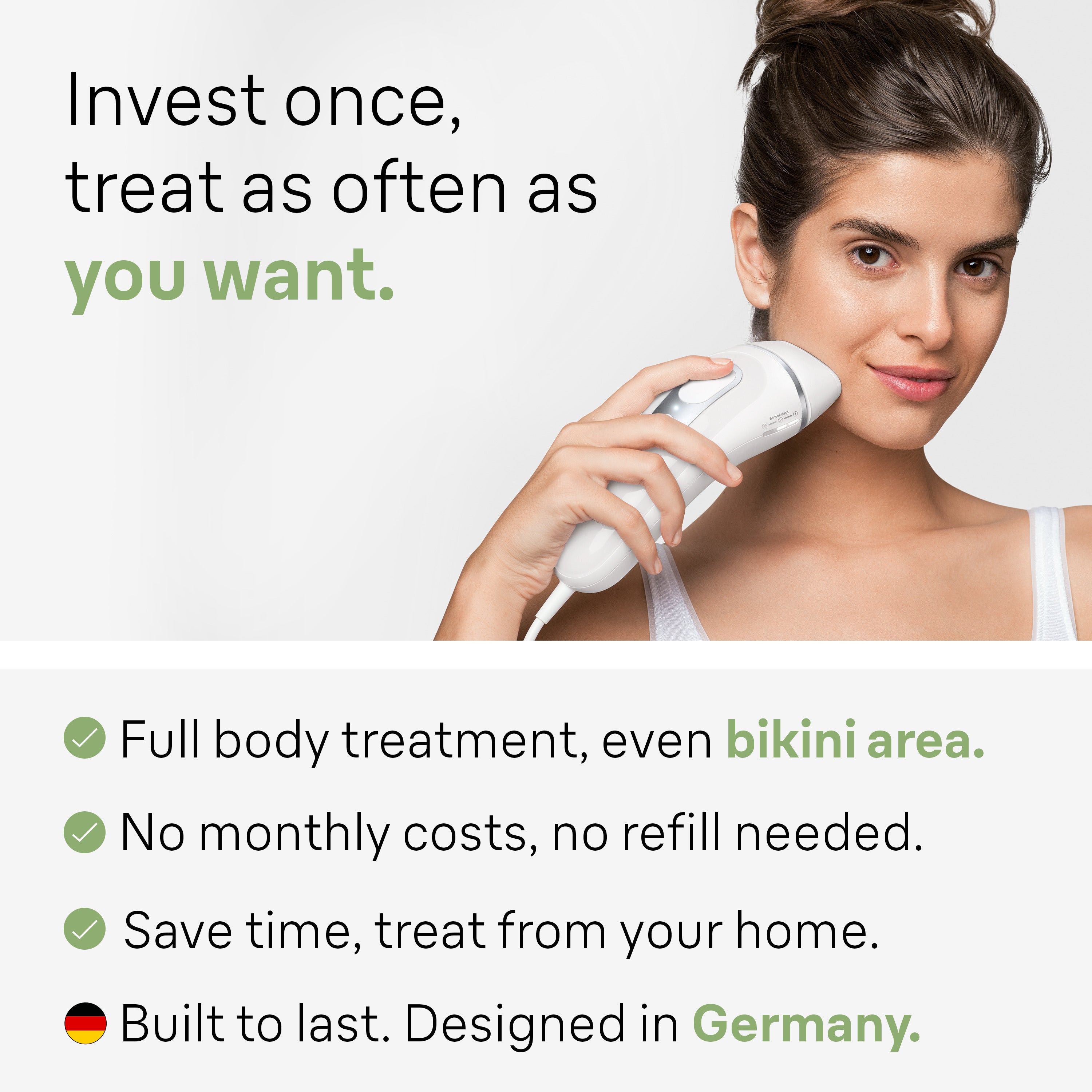 Braun Smart IPL Silk·expert Pro 3: At Home Alternative to Laser Hair Removal for Women and Men At-Home Hair Removal System IPL3020