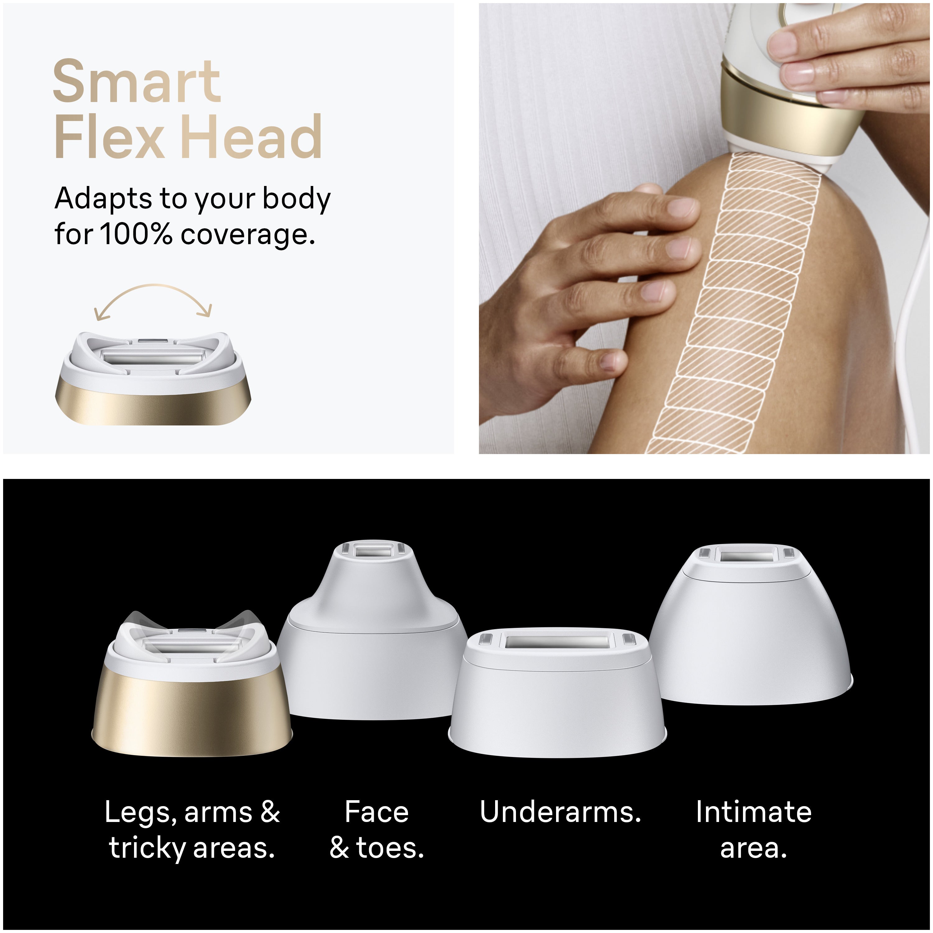 Braun Smart IPL Silk·Expert Pro 5: At Home Alternative to Laser Hair Removal with 4 Caps Facial Hair Trimmer and Vanity Case IPL5442