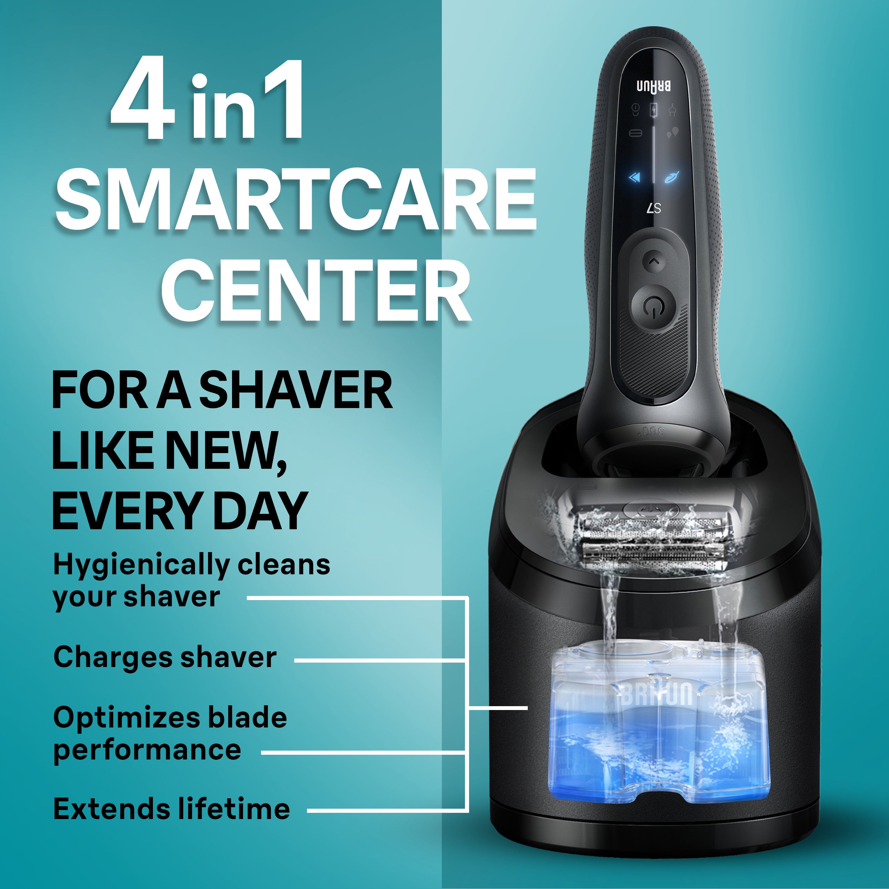 Electric Shaver with Beard and Stubble Trimmer Series 7 7085cc