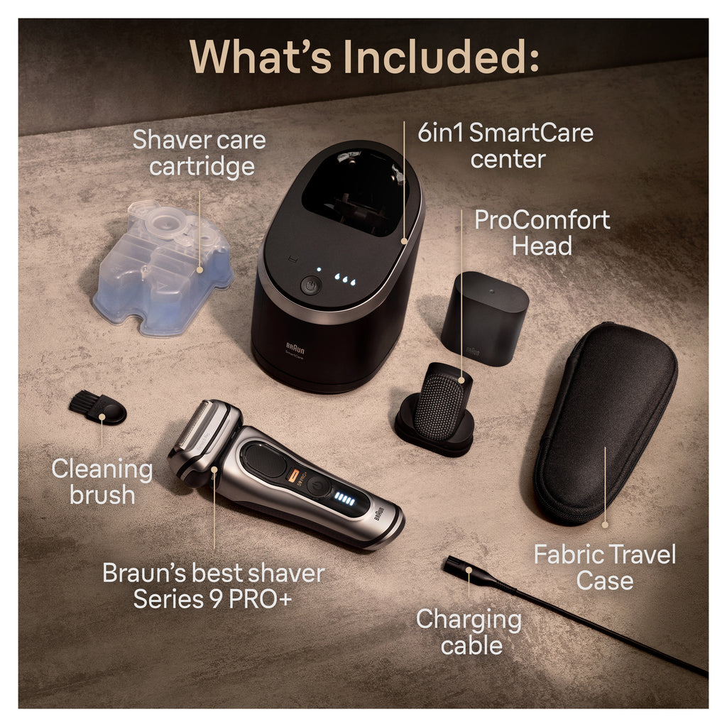 Series 9 PRO+ Electric Shaver with6-in-1 SmartCare Center ProComfort Head 9597cc