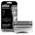Braun Electric Shaver Head Replacement Part 70s Silver Compatible with Legacy Series 7 Electric Razors for Men