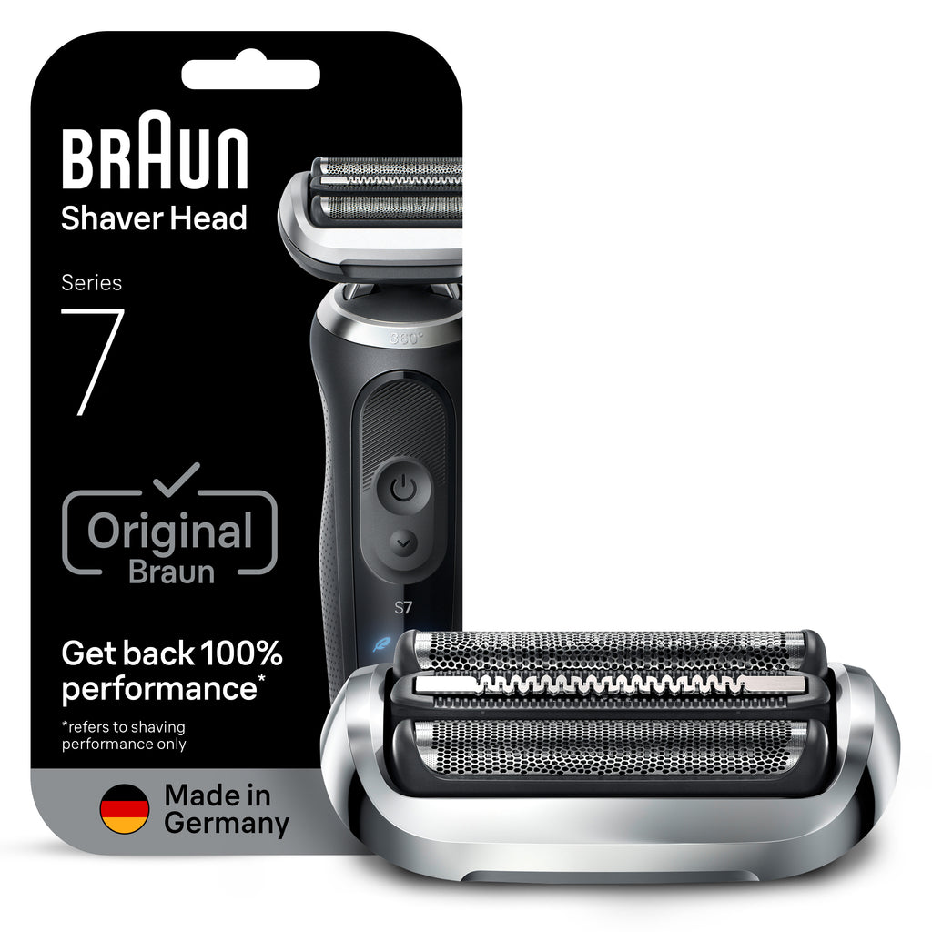 Braun Electric Shaver Head Replacement Part 74s Silver Compatible with Series 7 Electric Razors for Men