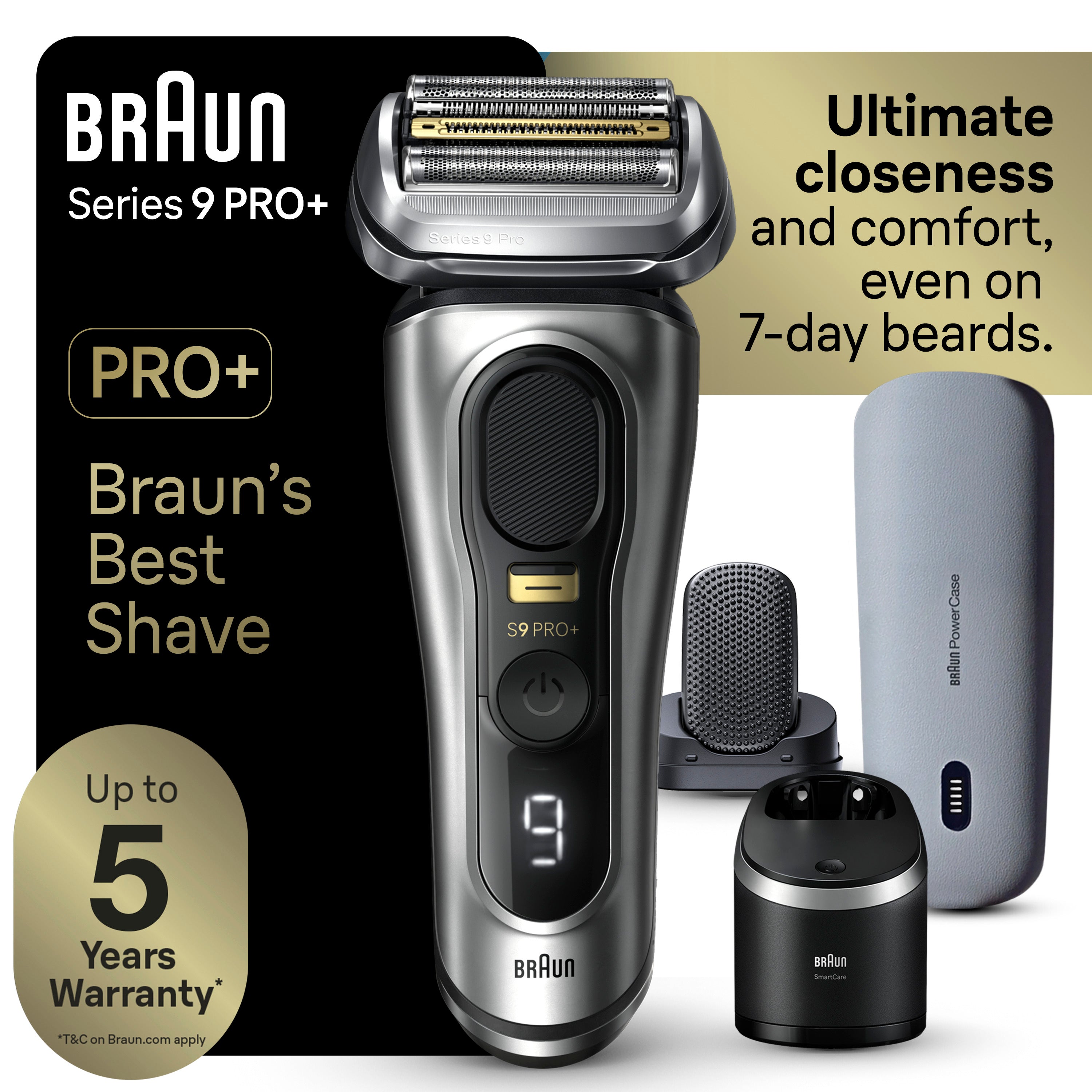 Series 9 PRO+ Electric Shaver with PowerCase 6-in-1 SmartCare Center ProComfort Head 9599cc