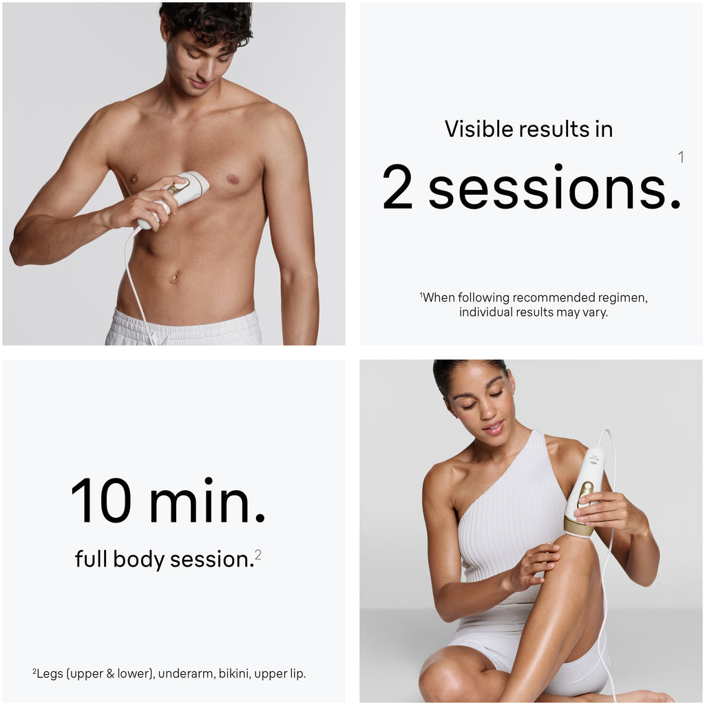 Braun Smart IPL Silk·Expert Pro 5: At Home Alternative to Laser Hair Removal with 2 Caps and Leather Pouch IPL5137