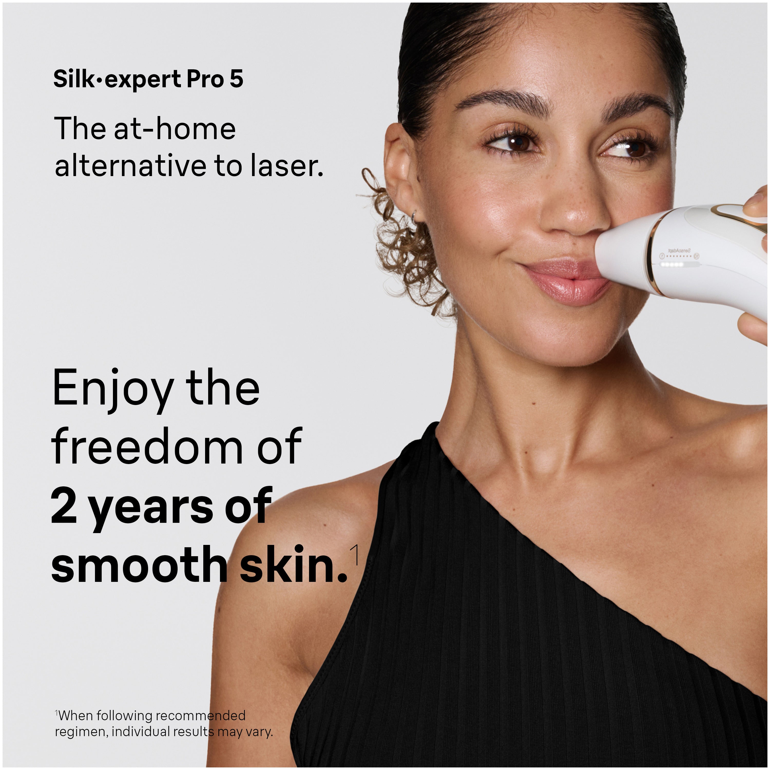 Braun Smart IPL Silk·Expert Pro 5: At Home Alternative to Laser Hair Removal with 2 Caps and Leather Pouch IPL5137