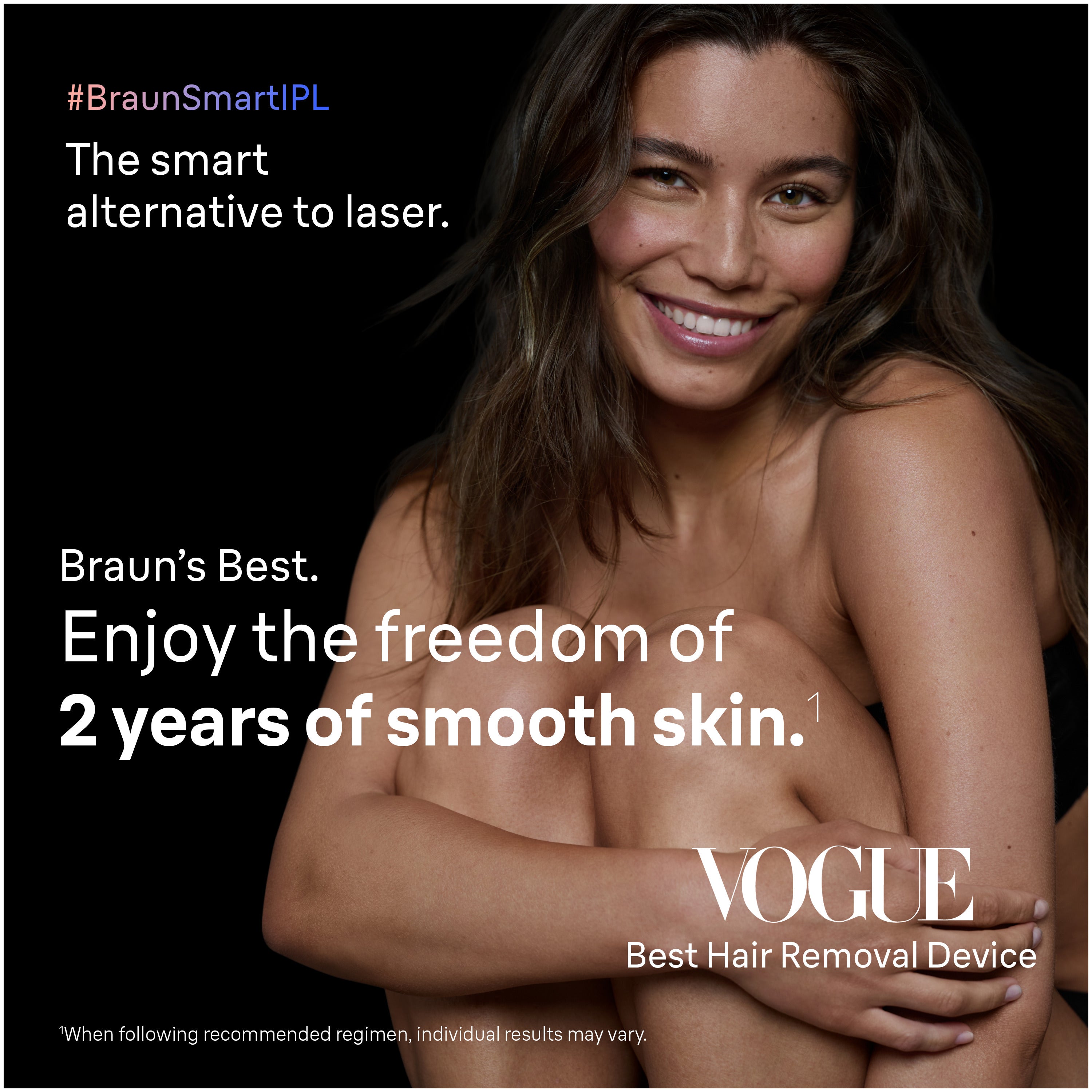 Braun Skin i·expert Smart IPL: At Home Alternative to Laser Hair Removal with 3 Caps and Leather Pouch PL7243