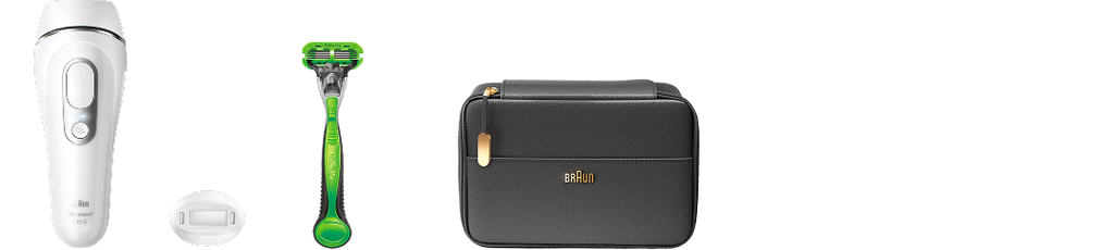Braun Smart IPL Silk·Expert Pro 5: At Home Alternative to Laser Hair Removal with Wide Cap and Leather Pouch IPL5145