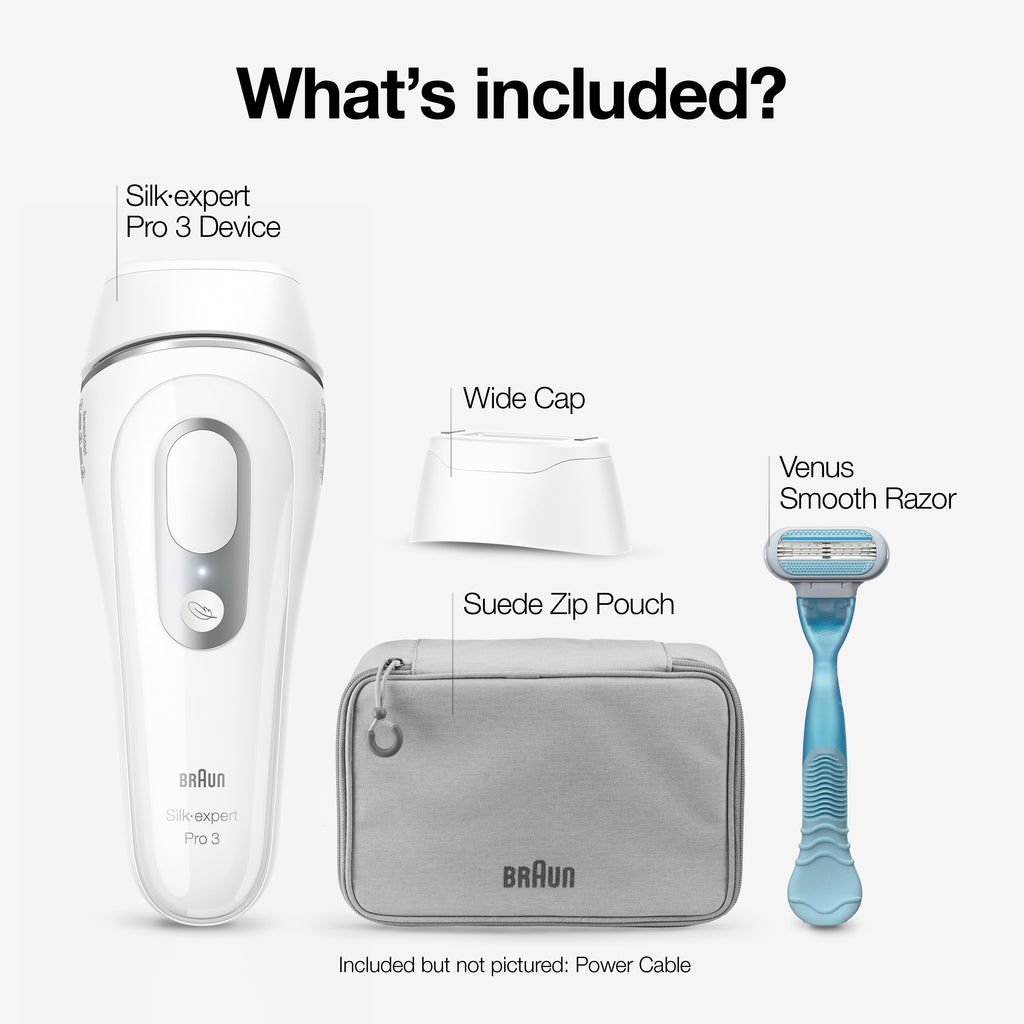 Braun Smart IPL Silk·expert Pro 3: At Home Alternative to Laser Hair Removal for Women and Men At-Home Hair Removal System IPL3020