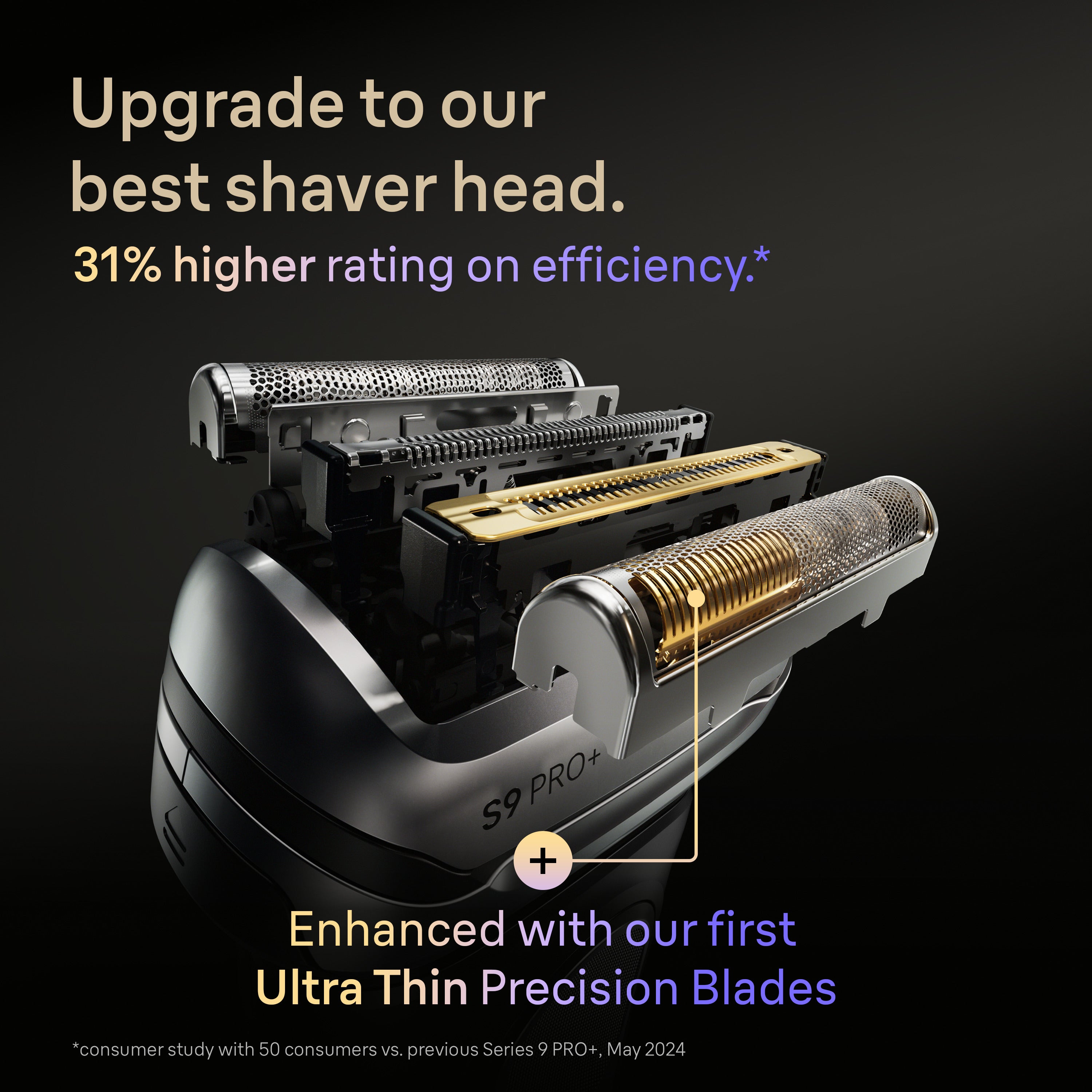 Braun Series 9 Shaver Replacement Head Part 94M Compatible with All Series 9 Electric Shavers