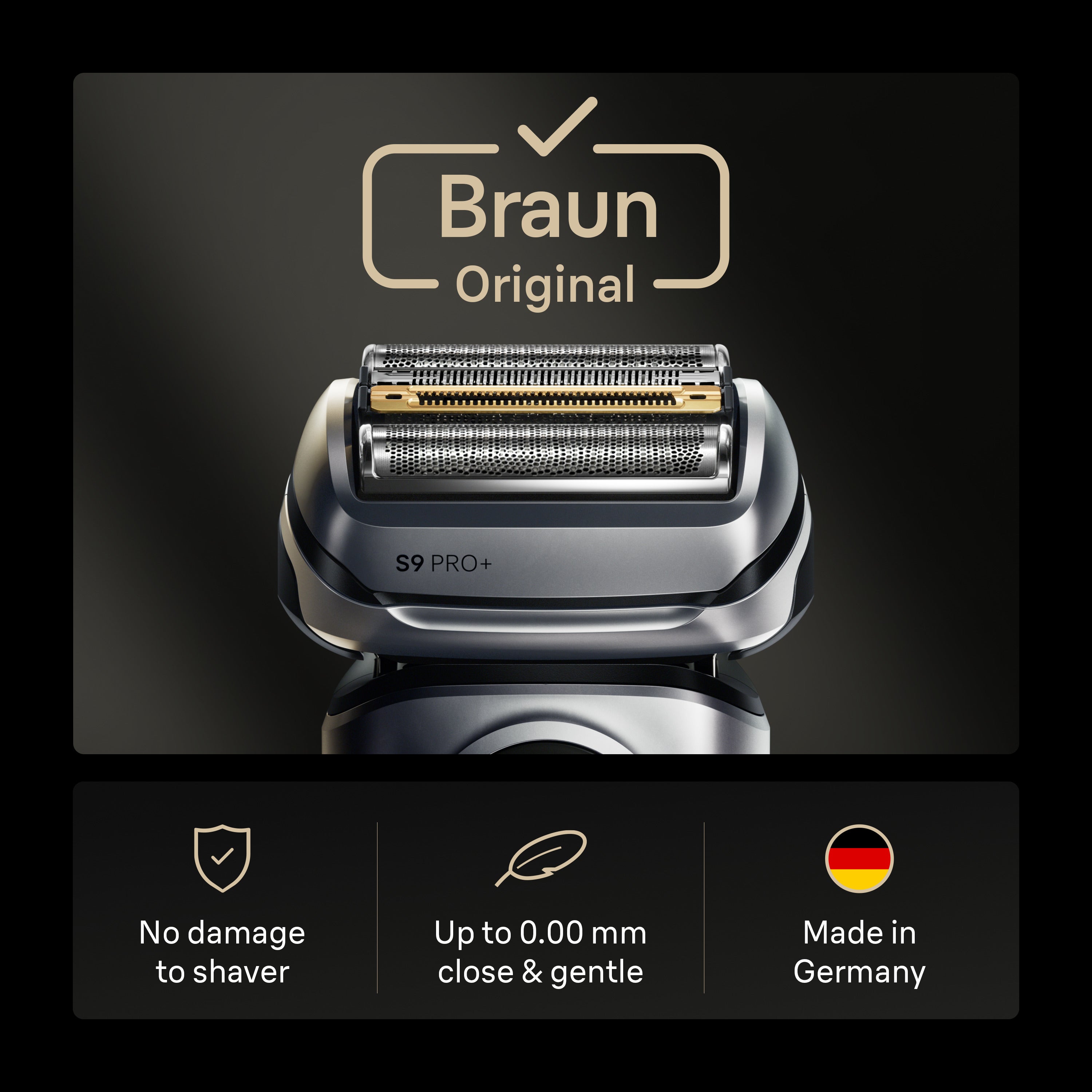 Braun Series 9 Shaver Replacement Head Part 94M Compatible with All Series 9 Electric Shavers