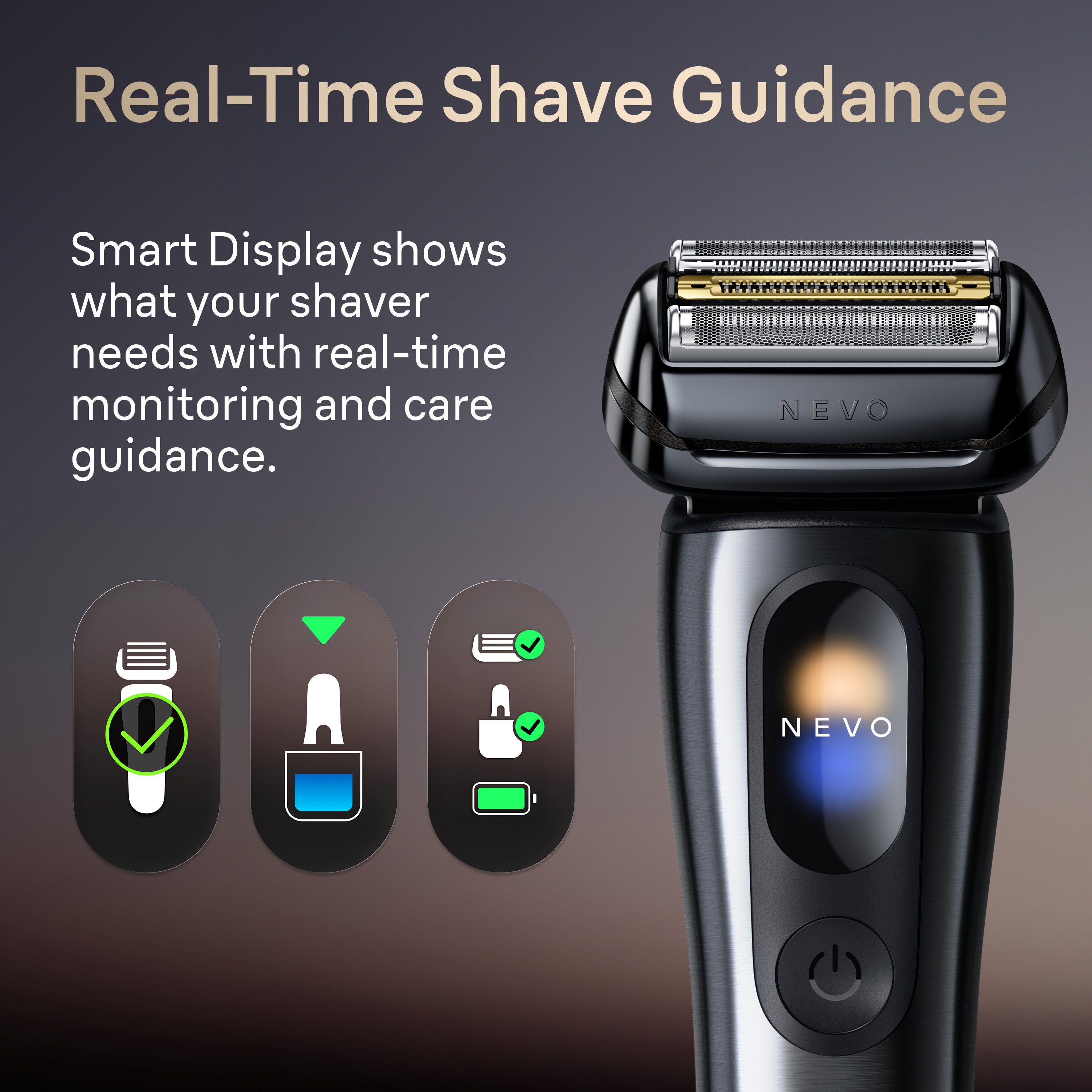 Braun NEVO 11000c Silver Men's Electric Shaver with World's 1st AeroTouch Tech