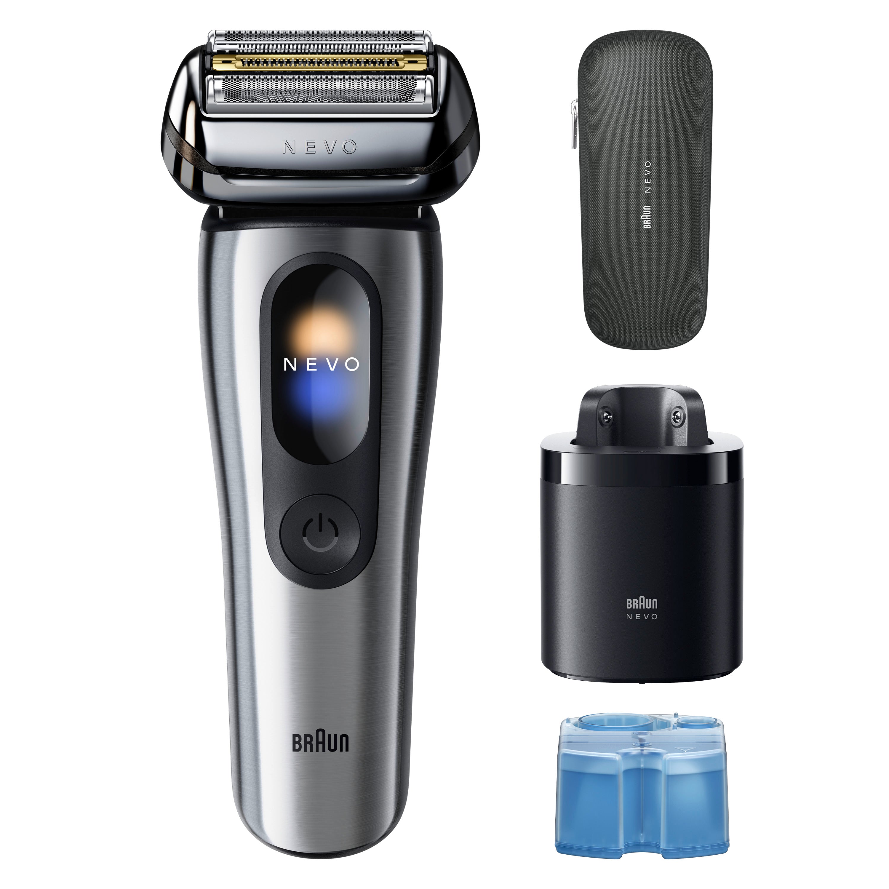 Braun NEVO 11000c Silver Men's Electric Shaver with World's 1st AeroTouch Tech