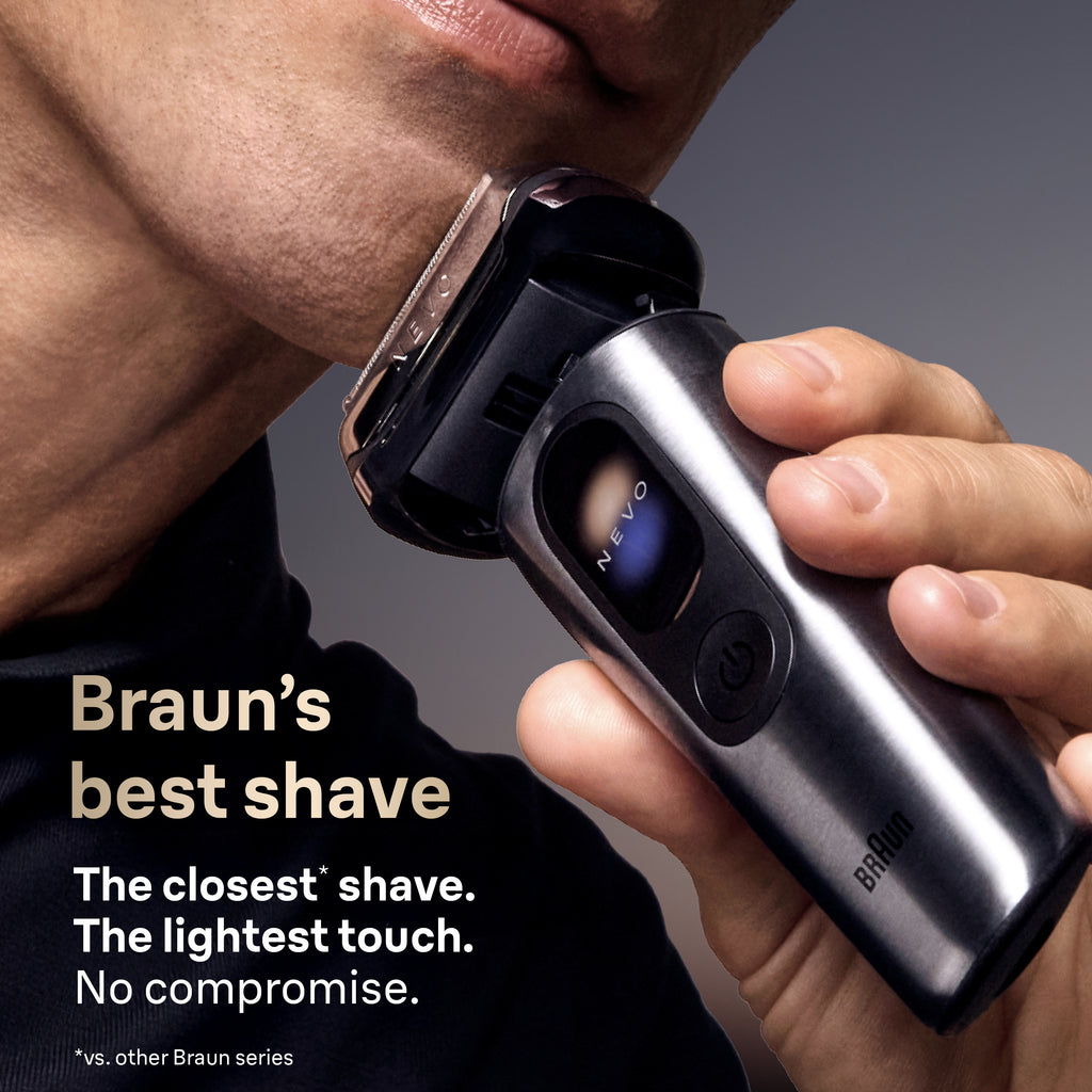 Braun NEVO 11000c Silver Men's Electric Shaver with World's 1st AeroTouch Tech